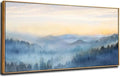 YJYart Tree Wall Art for Living Room Forest Nature Painting 20"x40"Framed Artwork Landscape Canvas Print for Bedroom Office Home Decor