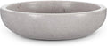 LemonRoad Travertine Decorative Bowl 7.8"x 2" Marble Round Stone Bowl for Entryway Key, Fruit, Kitchen Counter, Dining Table Centerpiece, Office Decor (Grey)