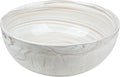 Large Decorative Fruit Bowl, Marble-patterned Ceramic Bowl for Coffee Table Entryway Kitchen Modern Home Decor Centerpiece 9.5 Inches,Brown