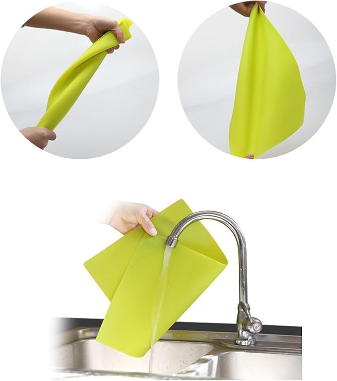 TrendBox Multi Colors Silicone Waterproof Plastic Placemat Table Mat Heat Insulation Washable DurableFor Kitchen Dining Roon - Small Size 1 Set of 5 Pieces