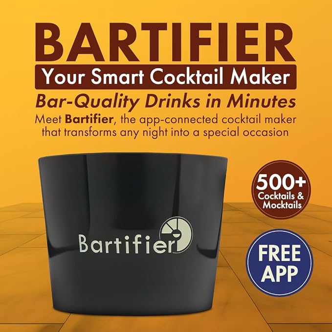 App-Guided Cocktail Maker — The Free App Shows You Where to Fill — Make 500+ Easy, Perfect Cocktails — Best Gift for Cocktail Lovers