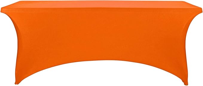 LZY Spandex Fitted Stretch Table Cover for 6 ft or 4ft or 8ft Folding Table, Rectangular Cocktail Tablecloth, Perfect for Party or Banquet