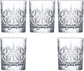 Crystal Whiskey Glass Set of 5 - Old Fashioned Bourbon Glasses, Perfect for Scotch and Cocktails (Style 1,5pcs)