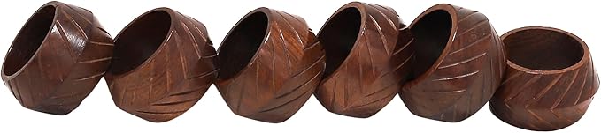 Wooden Napkin Rings Handcrafted Natural Wood Napkin Rings Decorations Christmas Ornaments Best for for Table Décor, Dinner Party, Wedding Party, Dining Parties, Table Decoration (12)