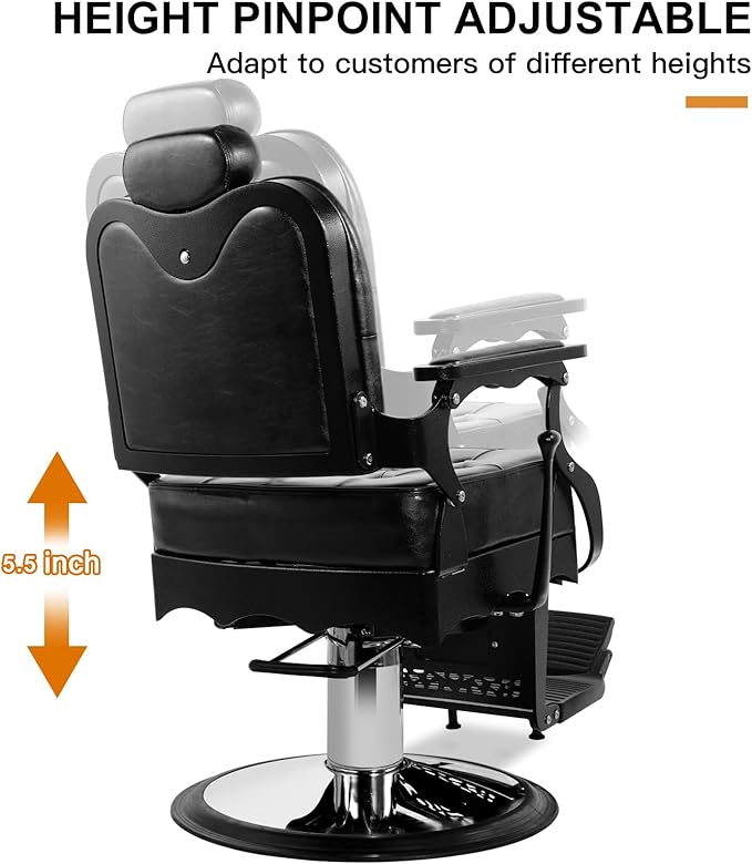 Artist hand Barber Chair Hair Salon Chair Heavy Duty Barber Chair for Barbershop Tattoo Massage Beauty Spa Salon Equipment
