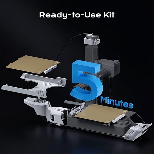 Chitu Systems PlateCycler C1M for Bambu Lab A1 Mini 3D Printer, Automatic Build Plate Changer, Multi Plate System, Hands-Free Batch Printing, Easy 3D Printer Accessories & Upgrade (4Pcs Build Plate)