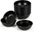12 Pack 3.2 Inch Black Stainless Steel Dipping Bowls – Small Bowls for Dips, Soy Sauce, Condiments, Appetizers, Facial Bowl for Esthetician Use