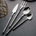 Silverware Set for 8 Durable 18/10 Stainless Steel Flatware Set Creative Styles 32 Piece Modern Cutlery Tableware Utensils Set for Home Kitchen Wedding Restaurant Knives forks and Spoons