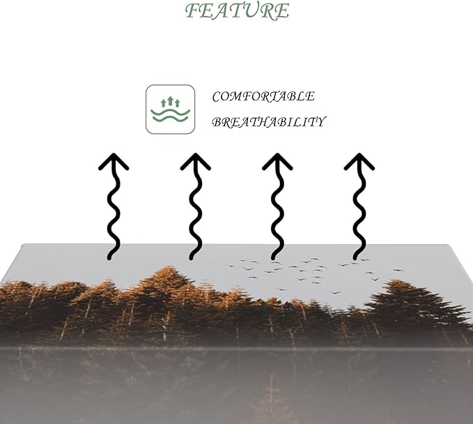 60x120 Inch Nature Rectangular Tablecloth Bird Autumn Forest Table Cloth Waterproof Durable Table Cover for Holiday Picnic Outdoor BBQ Decor