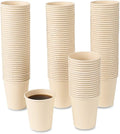 Disposable Coffee Paper Cups, Plant Fiber Brown Hot Drink 160 Count 8 oz