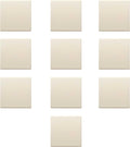10 4" Square Ceramic Coasters Set - Cork Bottom, Serve Ware - Natural