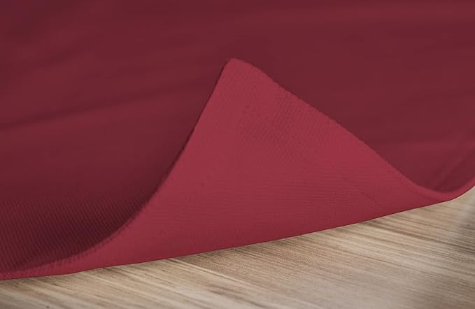 Calicot Placemats Set of 6 100% Cotton Washable Cloth Place Mats, Reusable Table Mats for Spring/Summer & Thanksgiving Christmas Decorations Kitchen Dining Party Wedding (Reddish Brown, 13" x 19")