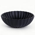 Large Black Fluted Decorative Bowl – Modern Ruffle Bowl for Kitchen, Living Room, Entryway & Coffee Table Décor, Multifunctional Black Fruit Bowl for Keys, Decorative Storage for Home