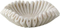 Marble Bowl Fruit Bowl, Stone Bowl Decorative Bowl Decorative Trays Marble Fruit Bowl Ruffle Floral Home Decor Gifts (Set of 9, 12 and 15 inch)