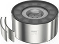 1Gallon No Spill Water Bowl for Dogs, Double-Wall Stainless Steel with Splash-Proof Paws Lid and Floating Disk, Non-Slip Base, Easy to Clean Slow Water Feeder for Large Medium Dogs