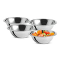 OCS Parts 0.75 Quart Mixing Bowls | Set of 4 | 7-Inch Stainless Steel Professional Grade Flat Base Mixing Bowls for Home and Commercial Kitchens | Dishwasher Safe