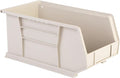 Hudson Exchange 15" x 8" x 7" Plastic Stackable Storage Bin and Hanging Container, Stone