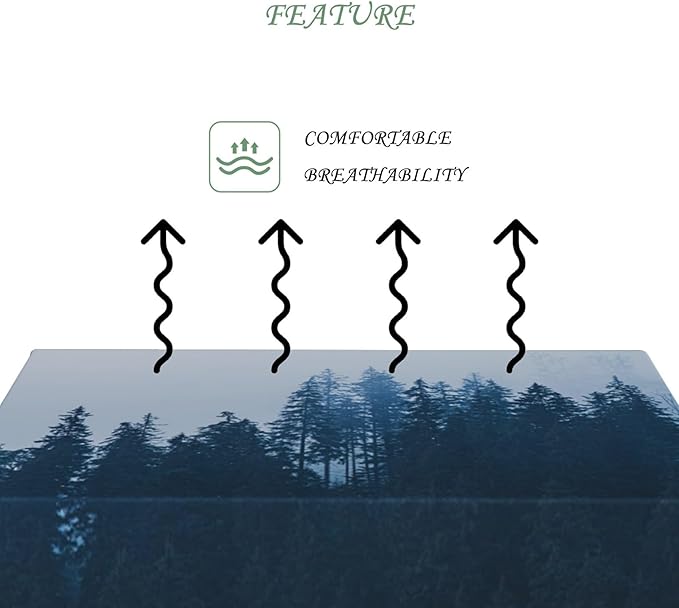 70x140 Inch Nature Rectangular Tablecloth Tall Tree Forest Table Cloth Waterproof Durable Table Cover for Holiday Picnic Outdoor BBQ Decor