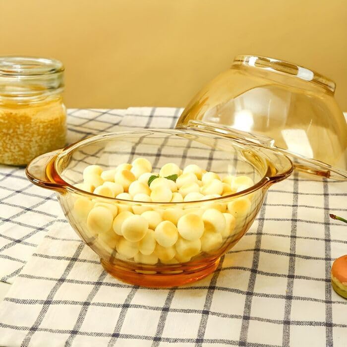 STP GOODS Glass Dinner Plates Set of 4 – Borosilicate Salad & Soup Plates, Transparent Glass Serving Plates for Pasta, Bread, Dessert & Appetizers, Dishwasher Safe Tableware - Image 7