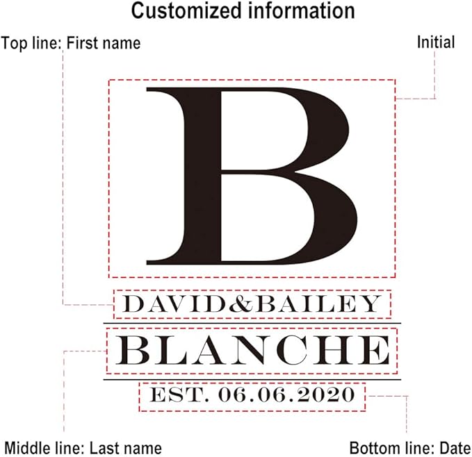 Personalized Monogram Coasters, Custom Engraved - Wooden Drink Coasters, Great Gifts (Set of 6)