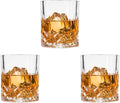 Set of 3 Crystal Whiskey Glasses - 11 oz Double Old Fashioned Tumbler, Perfect for Bourbon, Vodka, and Cocktails (Set of 3)