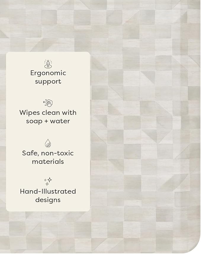 House of Noa Nama Standing Mat – Anti-Fatigue Cushioned Kitchen Mats for Floor | Ergonomic Bounce-Back Foam Kitchen Mats | Anti-Fatigue Mats for Kitchen & Standing | Georgia Clay | 30"x108"