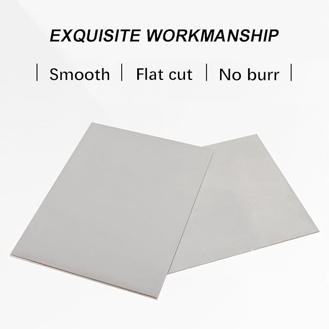 TEN-HIGH 2 Pack 22 Gauge Mild Steel Sheet Metal Plate 8 x 12 Inch Cold Rolled Steel Plate for Professional Industrial Use and DIY Projects - Smooth Surface, Easy to Form and Weld