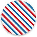 Coasters for Drinks Coaster Drink Set Decorative Coffee Table Desk Cup Mat Spring Cute Cork Bar Backing Round Home Decor Blue and Red Stripes19