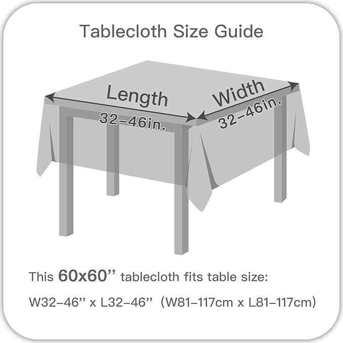 maxmill Jacquard Tablecloth Swirl Design Spillproof Wrinkle Free Heavy Weight Soft Table Cloth Decorative Fabric Table Cover for Outdoor and Indoor Use Square 60 x 60 Inch Sage Green