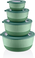 Mixing Bowls with Airtight Lids – 8 Piece Nesting Kitchen Set – BPA-Free, Leak-Proof & Stackable – Dishwasher, Microwave & Freezer Safe