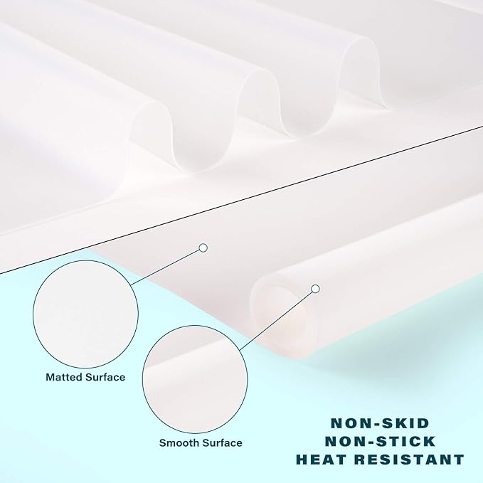 Gartful Oversize Transparent Silicone Mat, Countertop Protector, 27.6X 19.7 inches Silicone Sheet for Crafts Resin Jewelry Casting Mat Pad Nonstick Table Placemat