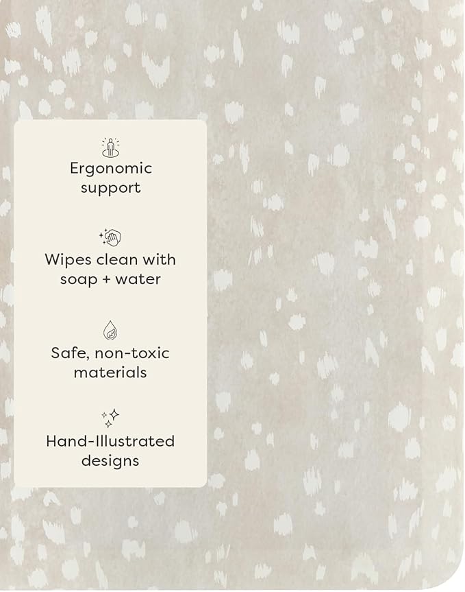 House of Noa Nama Standing Mat – Anti-Fatigue Cushioned Kitchen Mats for Floor | Ergonomic Bounce-Back Foam Kitchen Mats | Anti-Fatigue Mats for Kitchen & Standing | Fawn Shea | 22"x36"