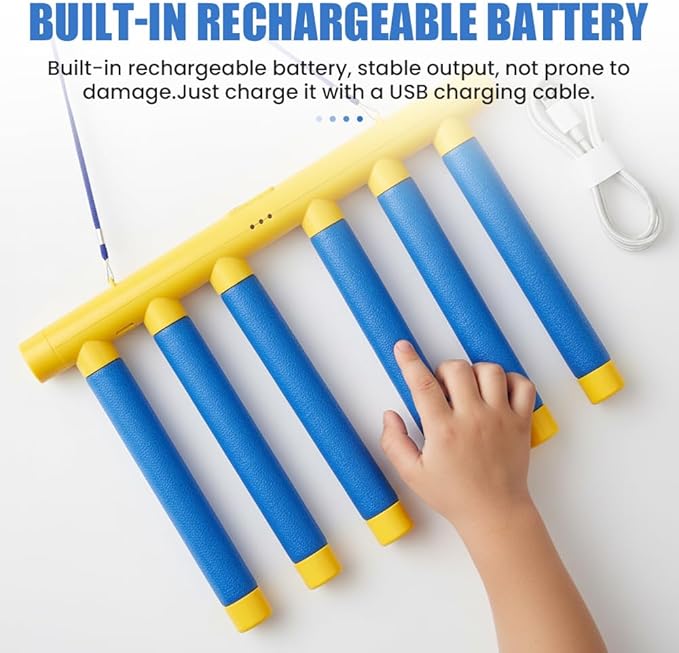 Reflective Drop Stick Challenge Game, Hand Eye Coordination Reflex Training Toy, 3 Adjustable Speed Modes, Catching Sticks Game for All Ages (Blue)