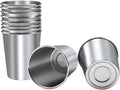 Ruisita Resinta 10 Pieces 8 Ounce Stainless Steel Cups Metal Pint Cups Shatterproof Drinking Glasses for Kids or Adults (8 oz)