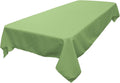 LA Linen Polyester Poplin Washable Rectangular Tablecloth, Stain and Wrinkle Resistant Table Cover 60x84, Fabric Table Cloth for Dinning, Kitchen, Party, Holiday 60 by 84-Inch, Sage