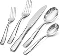 KINGSTONE Silverware Set for 8, 40-Piece Stainless Steel Flatware Set with Forks, Knives, Spoons, Dishwasher Safe Cutlery Set for Home, Wedding, Rust-proof