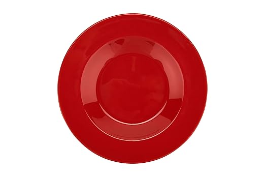 GET B-2412-CR-EC Melamine Pasta Bowl with Wide Rim, 24 Ounce, Cranberry (Set of 4)