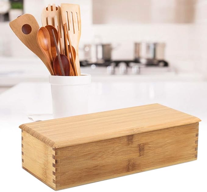 ZJchao Chopstick Holder Storage Box, Japanese Style Chopsticks Box, Durable Tableware Spoon Cage Container, Stylish Kitchen Storage Solution, Compact Chopstick Organizer