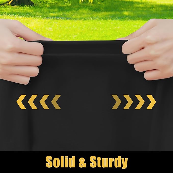 Smiry Rectangle Picnic Table Cloth, Waterproof Elastic Fitted Tablecloths for 4 Foot Tables, Washable Polyester Table Cover for Camping, Indoor and Outdoor (Black, 30"x48")