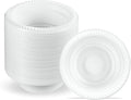 PLASTICPRO 400 PCS White Plastic Bowls 5 oz Premium Quality Light Weight Dishes Disposable Small Plastic Bowls for Dessert Appetizers Soups for Parties Weddings