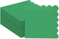qiqee Brilliant Green Cocktail Dinner Napkins 5x5inch Disposable Beverage,Wedding, Birthday Party Dessert Wave Paper Napkins(120 Count)