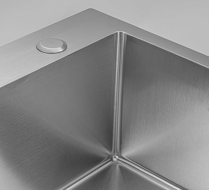 33x22 Inch Drop in Kitchen Sink, 9" Deep Large Top Mount Single Bowl Sinks,Nano Coating Extra-thick Stainless Steel Kitchen Laundry Room Sinks with Accessories Strainer