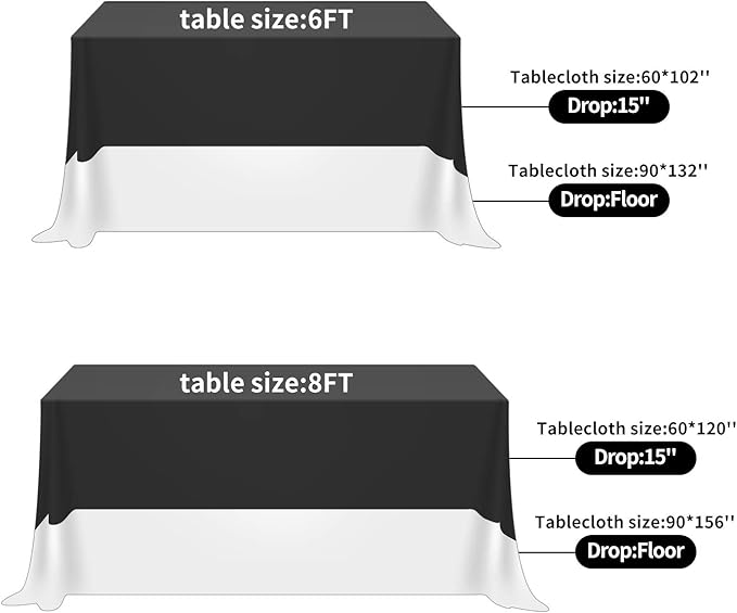 Fokitut 2 Pack Waterproof Rectangle Tablecloth, 60x102 Inch, Stain Resistant and Wrinkle Polyester Table Cloth, Fabric Table Cover for Kitchen Dining, Wedding, Party, Holiday Dinner-Hunter