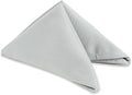 Polyester Cloth Napkins - Washable Soft Table Linens - Durable & Elegant for Dining, Restaurants, Weddings, Events, Rentals, Banquets, & Parties - Premium Quality Set of 250, Silver, 20"x20"