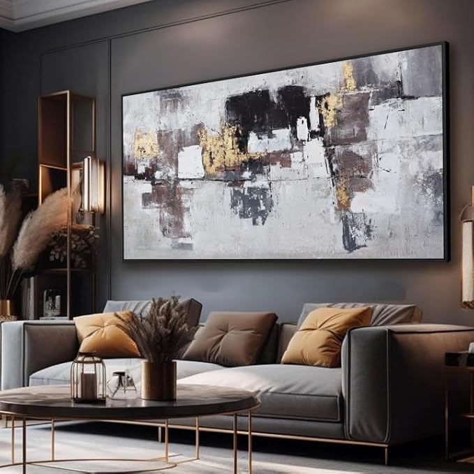 Wall Art Wall Decor Bedroom Pictures Artwork Abstract Wall Art Black And Gold Artwork Large Size Modern Painting Wall Decoration Pictures For Living Room Home Kitchen Office 30x60 Inch