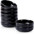 DELLING 8 PACK Dipping Bowls Set, Ceramic Dipping Sauce Dishes, 3.5 Oz Soy Sauce Dish, Side Dish Bowls, Small Bowl/Dish for BBQ, Condiments, Appetizer, Dessert, Sushi, Party - Black