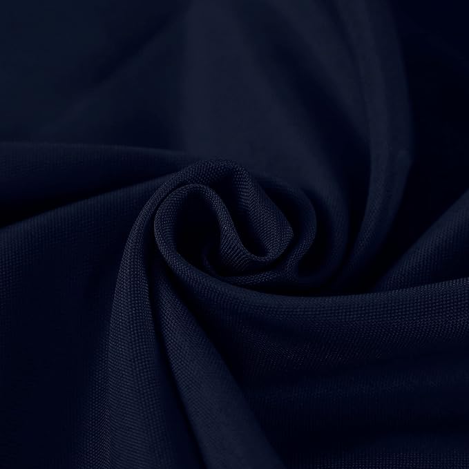 Fokitut 2 Pack Waterproof Square Tablecloth, 70x70 Inch, Stain Resistant and Wrinkle Polyester Table Cloth, Fabric Table Cover for Kitchen Dining, Wedding, Party, Holiday Dinner-Navy