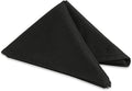 Polyester Cloth Napkins - Washable Soft Table Linens - Durable & Elegant for Dining, Restaurants, Weddings, Events, Rentals, Banquets, & Parties - Premium Quality Set of 250, Black, 20"x20"