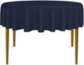Lann's Linens - 70" Round Premium Tablecloth for Wedding/Banquet/Restaurant - Polyester Fabric Table Cloth - Navy Blue