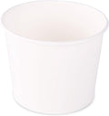 GSM Brands Paper Ice Cream Cups - 100-Count - 12 oz Disposable Dessert Bowls for Hot or Cold Food, 12-Ounce Party Supplies Treat Cups for Sundae, Frozen Yogurt, Soup, White